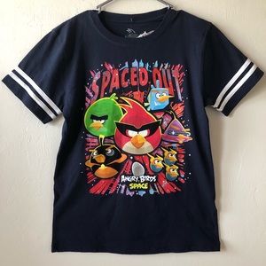Ravio Entertainment LTD Kids ANGRY BIRDS SPACE Graphics Size Large Navy Blue New